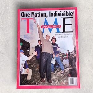 Time Magazine 9/11 Special Issue One Nation Indivisible Sept 24, 2001 Ground 0